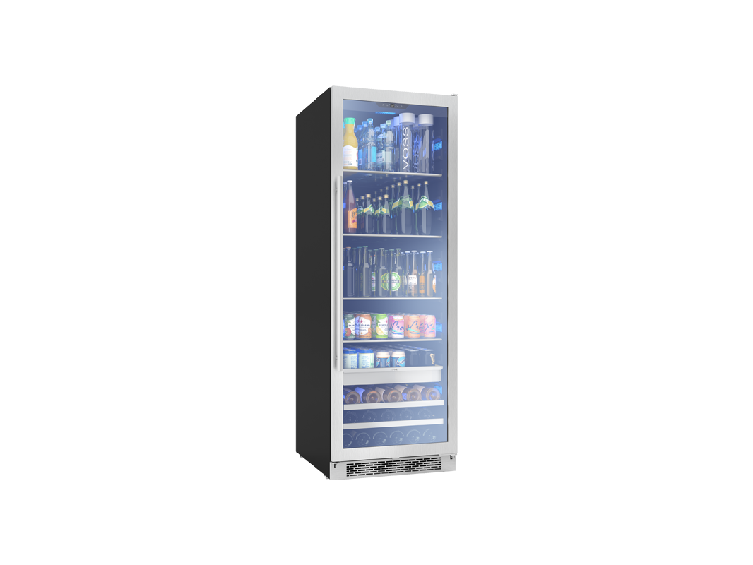 Zephyr PRB24F01AG | 24" Wide Single Zone 98 Can/19 Bottle Beverage Fridge