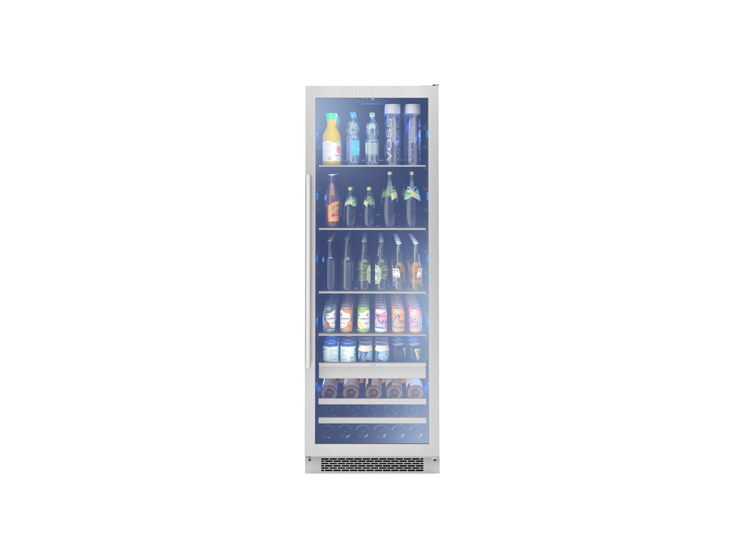 Zephyr PRB24F01AG | 24" Wide Single Zone 98 Can/19 Bottle Beverage Fridge