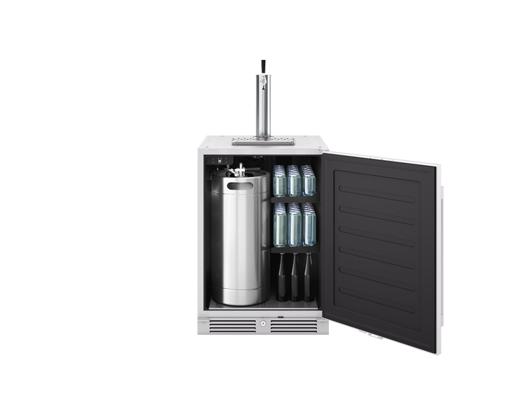 Zephyr PRKB24C01AS-OD | 24" Wide Outdoor Kegerator & Beverage Fridge