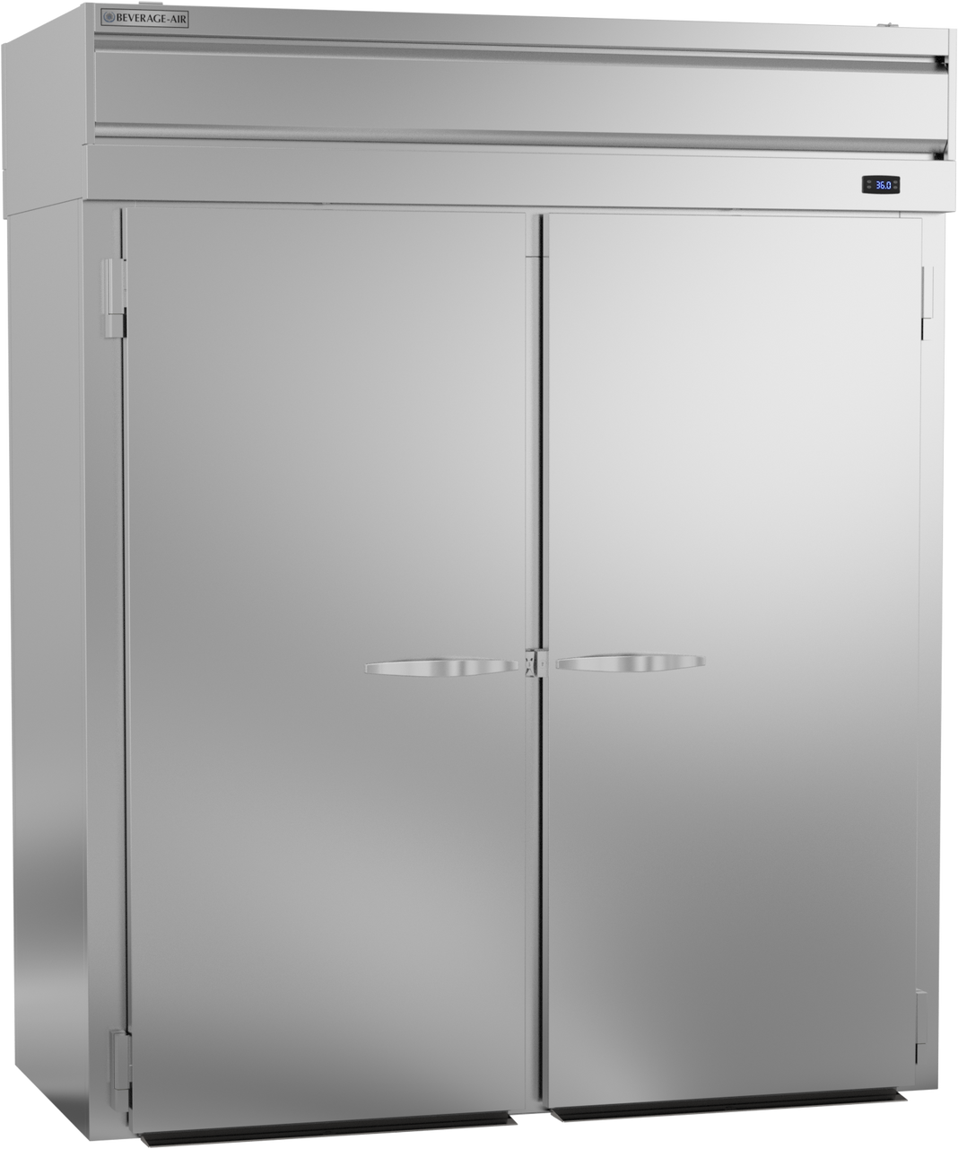 Beverage Air PRT2HC-1AS | 69" Wide 4 Door Top Mount Roll-Thru Refrigerator P-Series