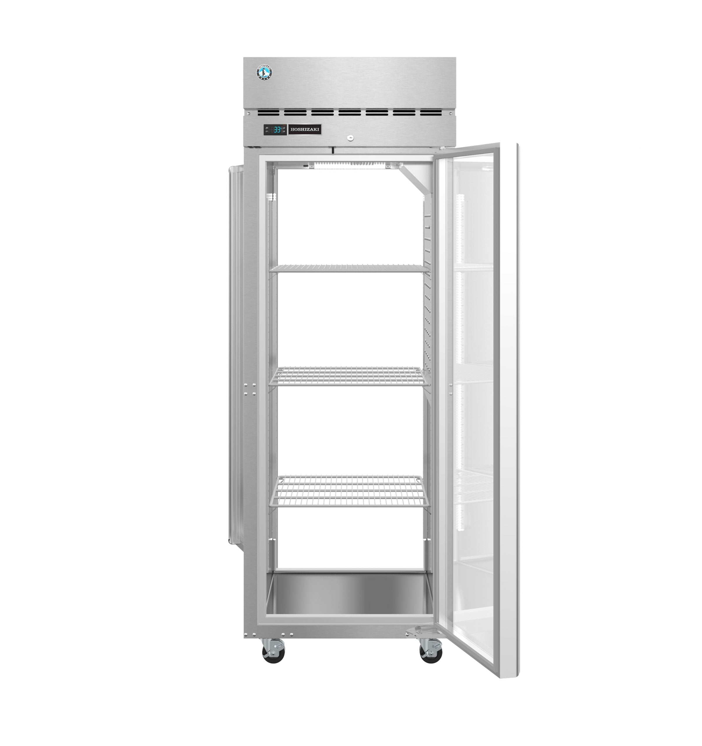 Hoshizaki PT1A-FG-FG | 28" Wide 2 Glass Door Top Mount Pass-Thru Refrigerator