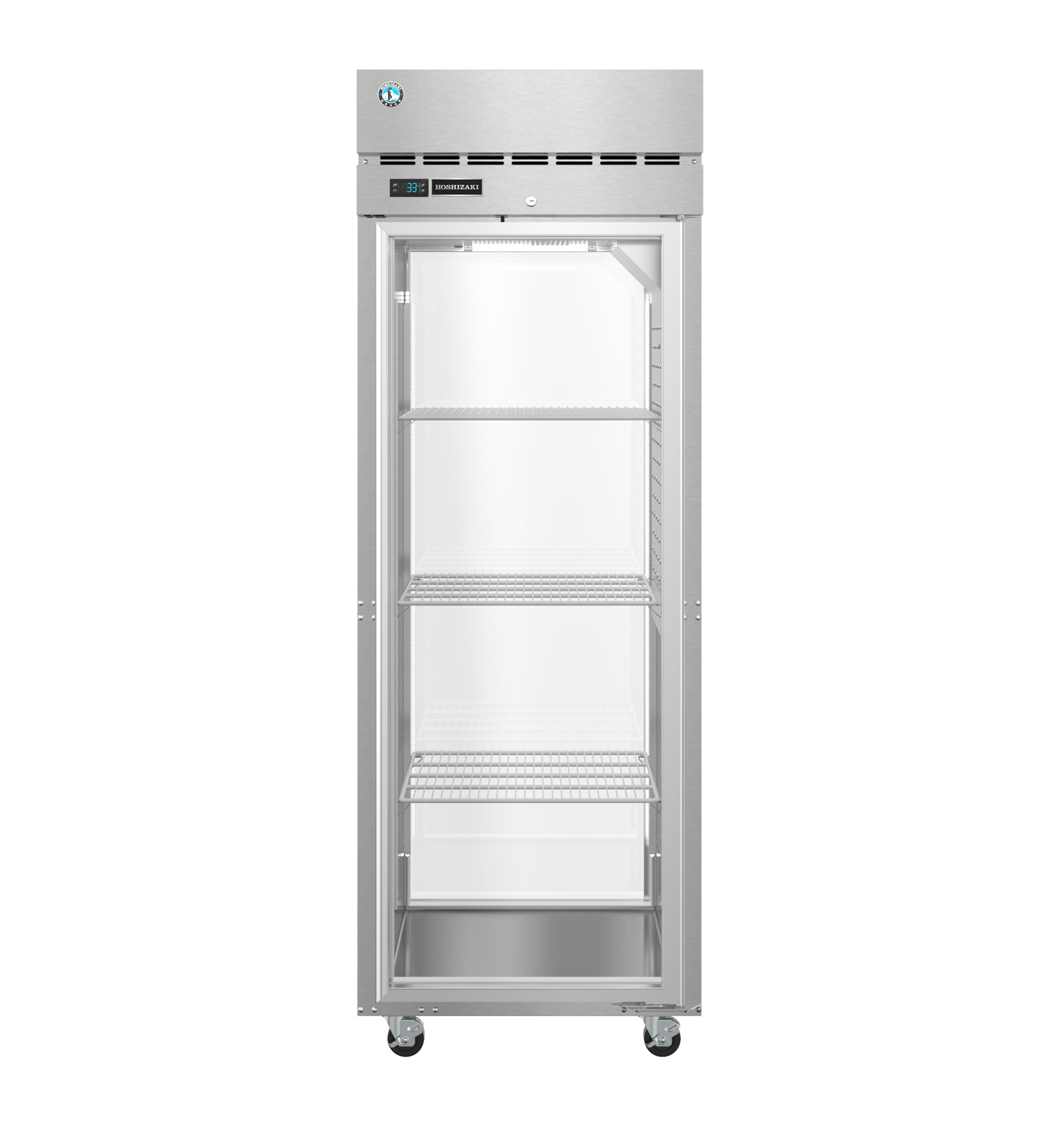 Hoshizaki PT1A-FG-FG | 28" Wide 2 Glass Door Top Mount Pass-Thru Refrigerator