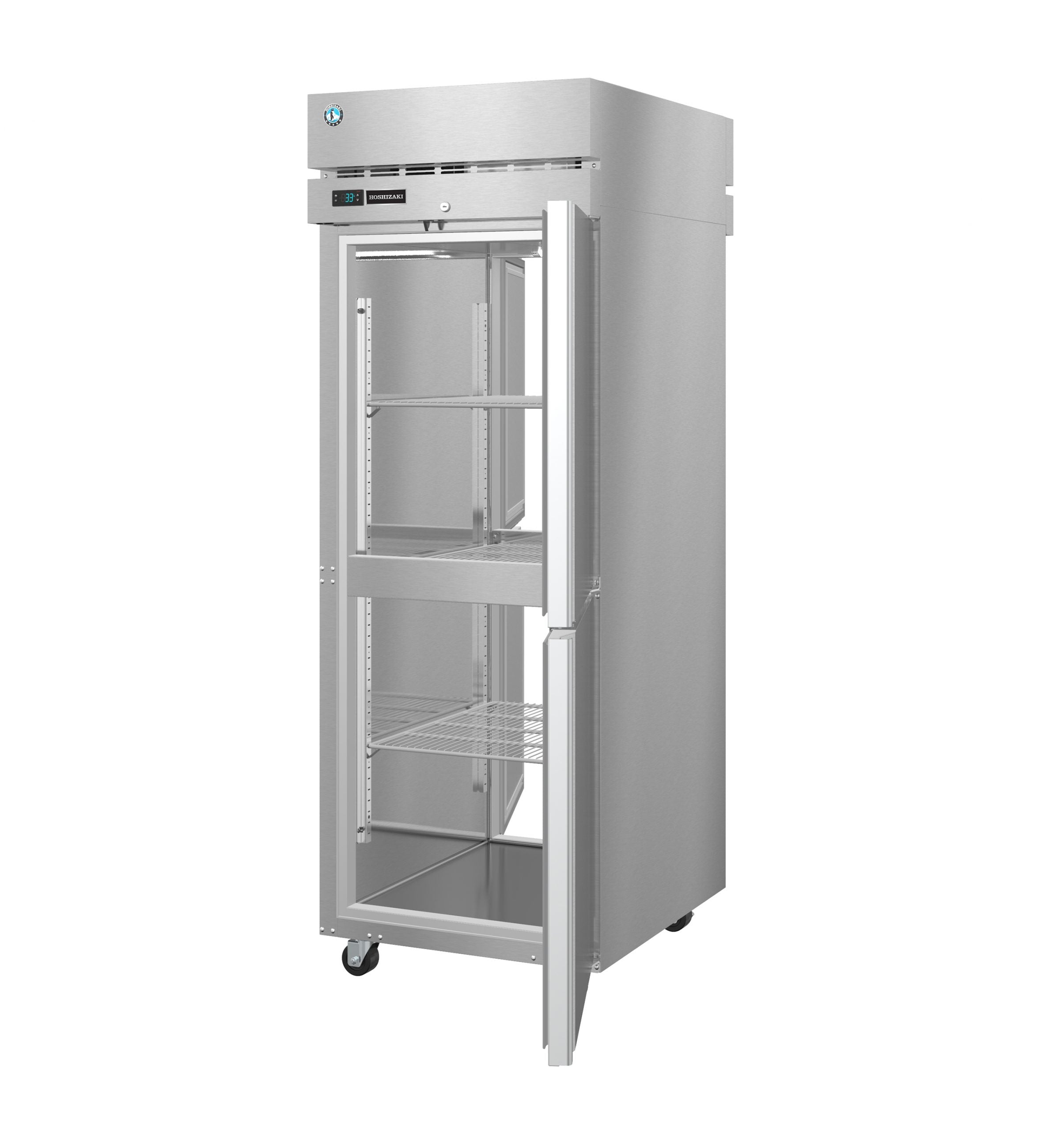 Hoshizaki PT1A-HS-HS | 28" Wide 2 Door Top Mount Pass-Thru Refrigerator