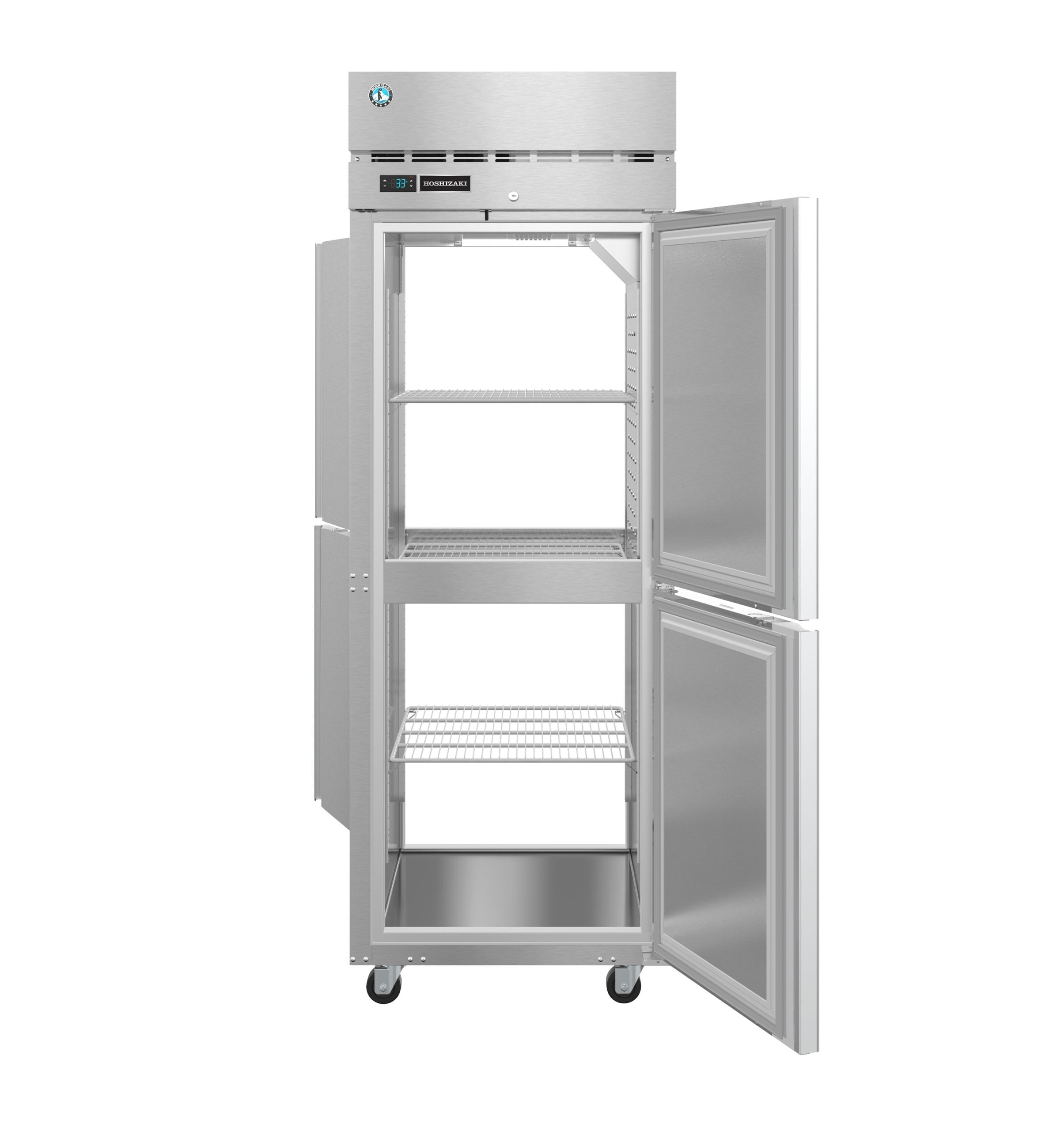 Hoshizaki PT1A-HS-HS | 28" Wide 2 Door Top Mount Pass-Thru Refrigerator