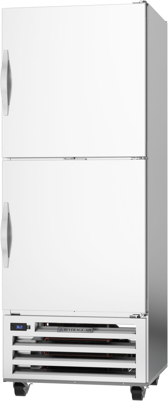 Beverage Air RID18HC-HS | 27" Wide 4 Door Bottom Mount Pass-Thru Refrigerator RI Series