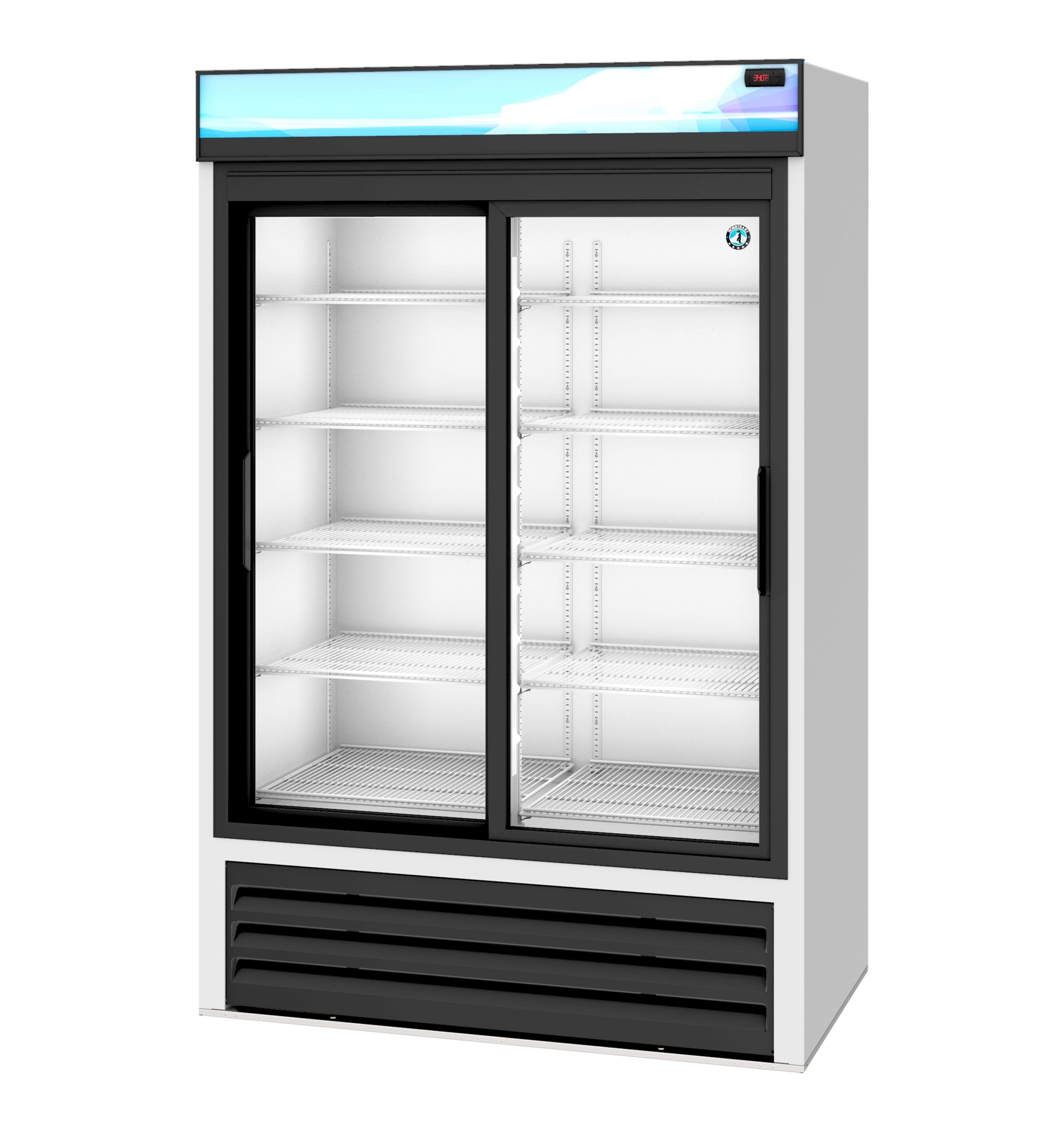 Hoshizaki RM-45-SD-HC | 51" Wide Silver 2 Sliding Door Merchandiser Refrigerator