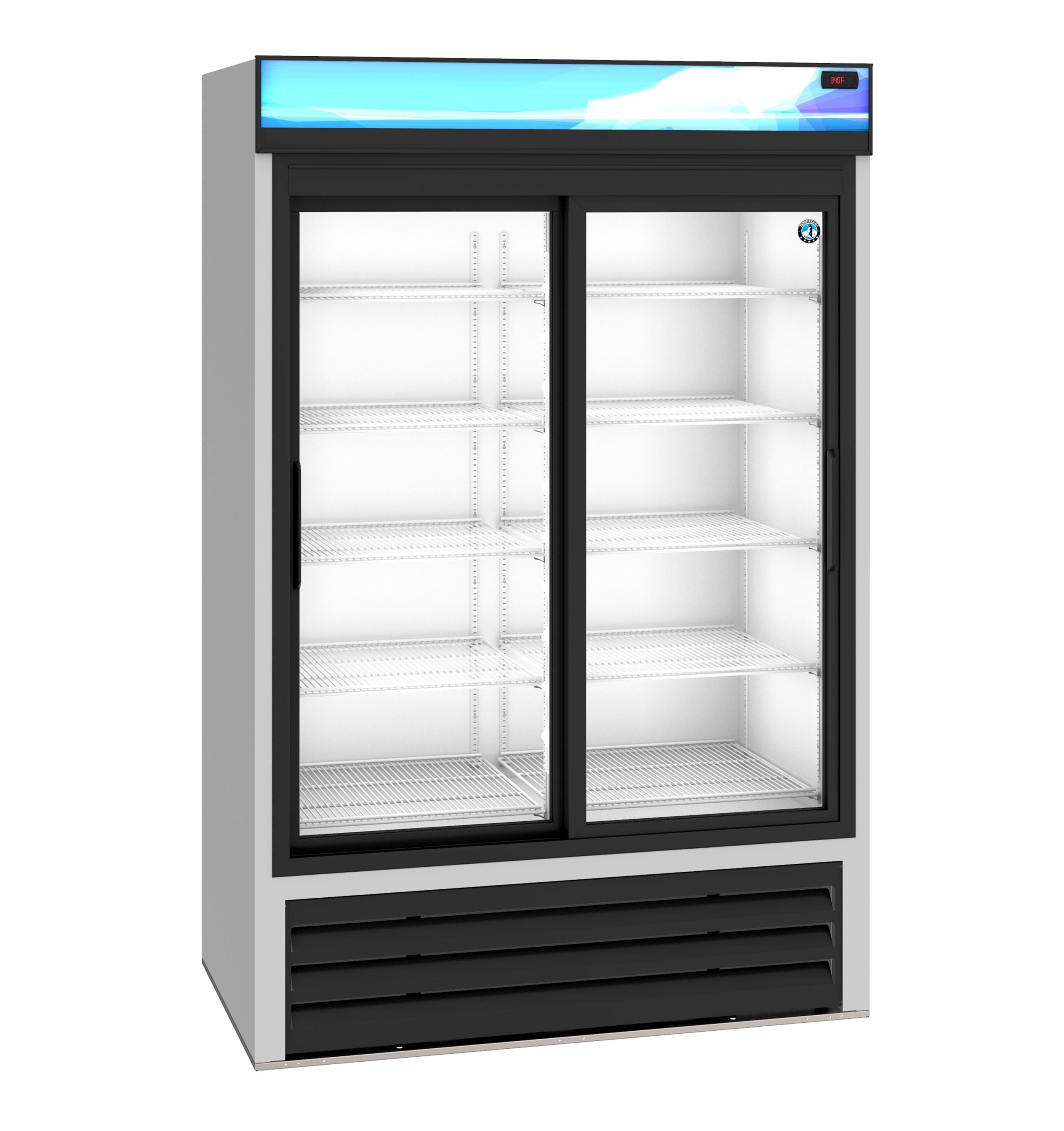 Hoshizaki RM-45-SD-HC | 51" Wide Silver 2 Sliding Door Merchandiser Refrigerator