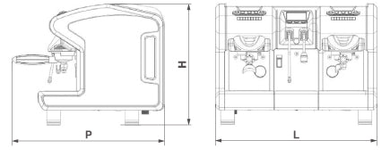 La Spaziale 2 Group Electronic Espresso Machine S11 Melodia Series