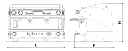 La Spaziale 2 Group S9 EK Spazio Electronic Espresso Machine Compact Series