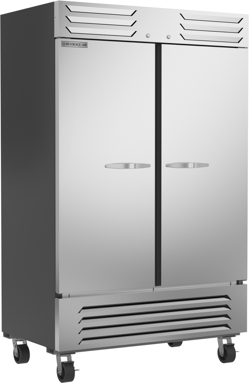 Beverage Air SF2HC-1S | 52" Wide 2 Door Bottom Mount Reach-In Freezer Slate Series