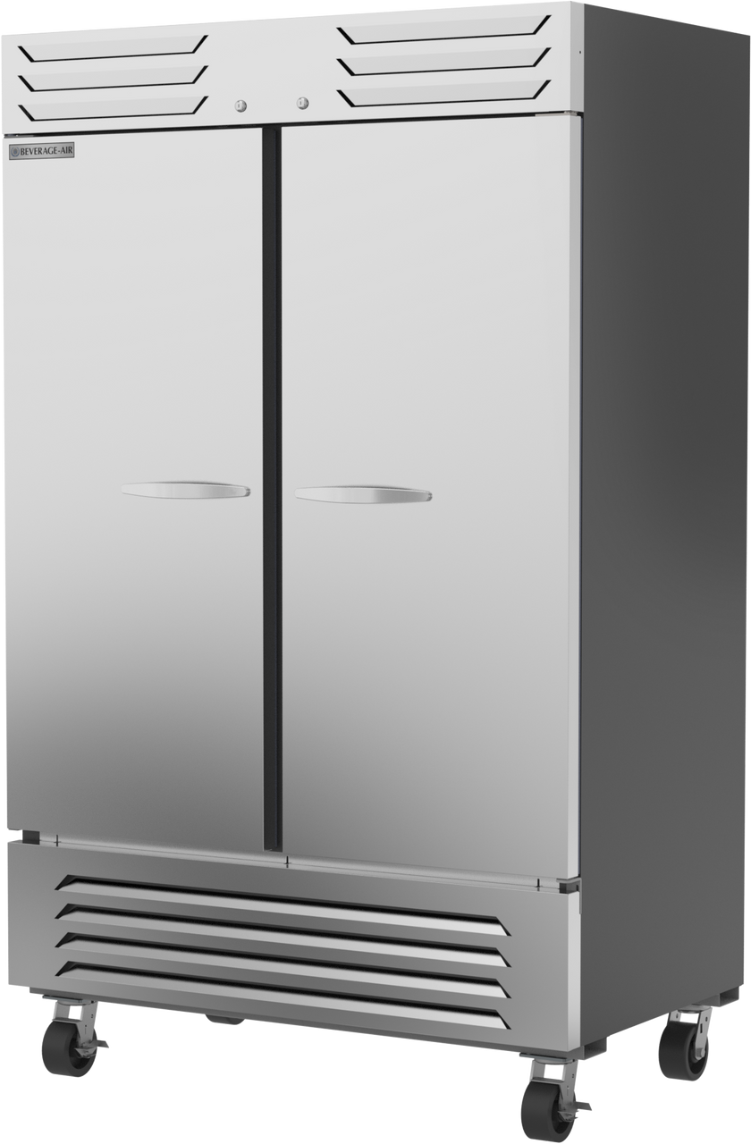 Beverage Air SF2HC-1S | 52" Wide 2 Door Bottom Mount Reach-In Freezer Slate Series