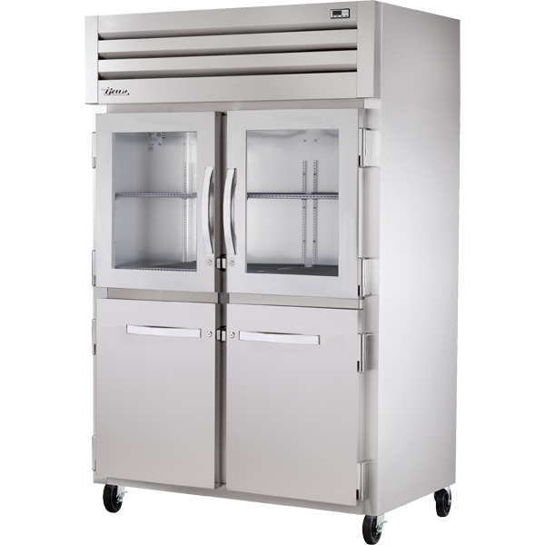 True STA2R-2HG/2HS-HC | 53" Wide 2 Glass 2 Solid Door Top Mount Reach-In Refrigerator