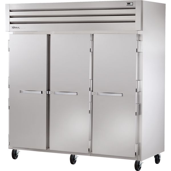 True STA3F-3S | 78" Wide 3 Door Top Mount Reach-In Freezer