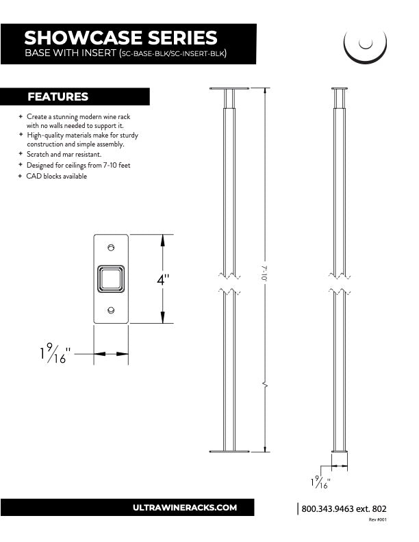 Commercial Frame Inset Ultra - Showcase Frame | Base & Insert