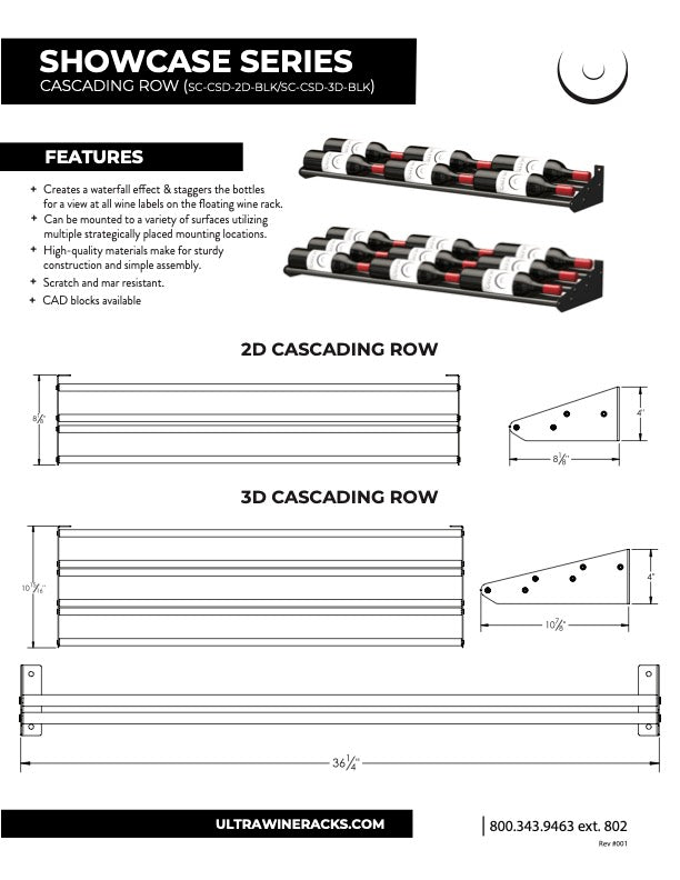 Ultra - Cascading Row | Black