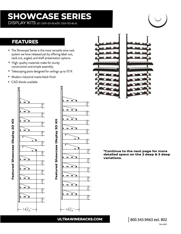 Ultra - Featured Display Kit | Black | 78-105 Bottles