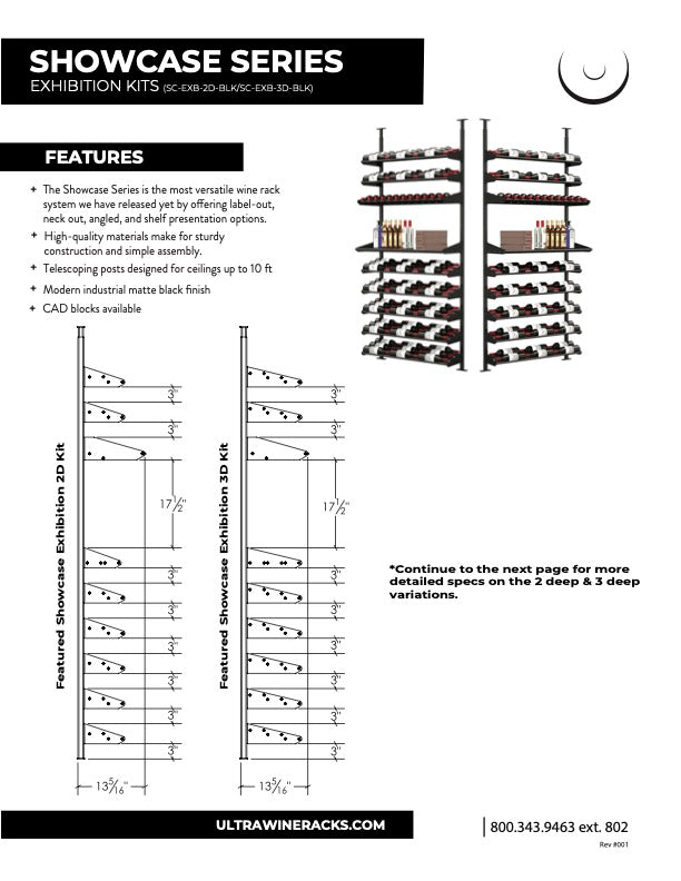 Ultra - Featured Exhibition Kit | Black | 60-80 Bottles
