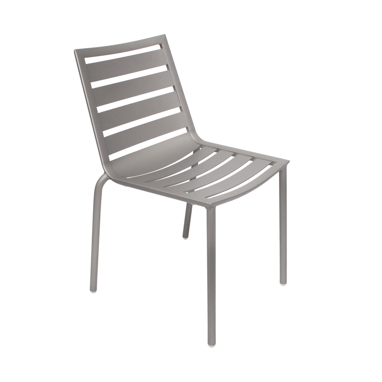 BFM Seating South Beach Silver Outdoor / Indoor Stackable Aluminum Chair