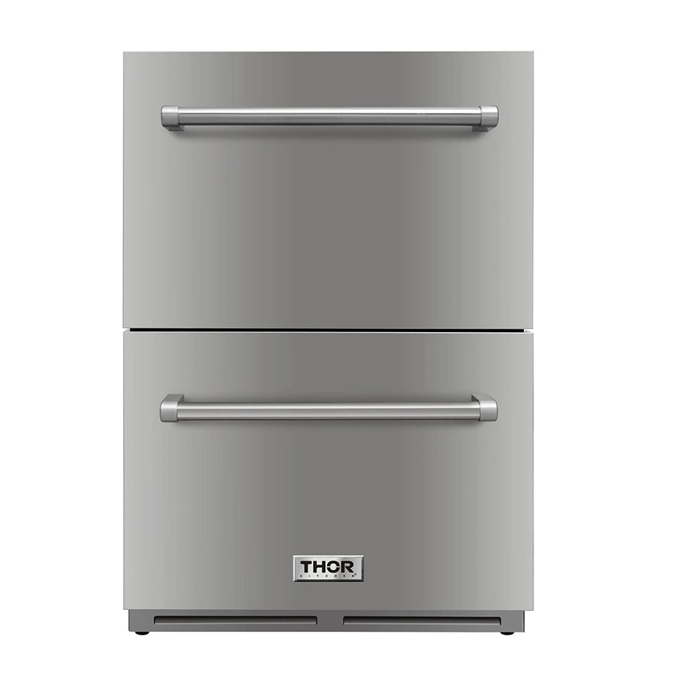 THOR TRF2401U | 24" Wide Indoor/Outdoor Stainless Steel Refrigerator Drawer