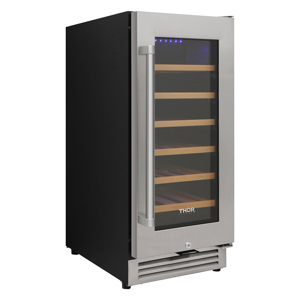 THOR TWC1501 | 15" Wide Single Zone 33 Bottle Wine Fridge