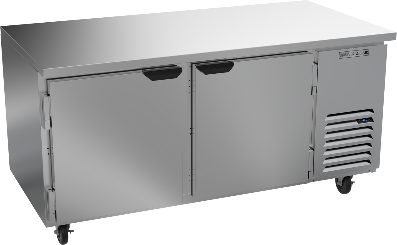 Beverage Air UCF67AHC | 67" Wide 2 Door Undercounter Freezer