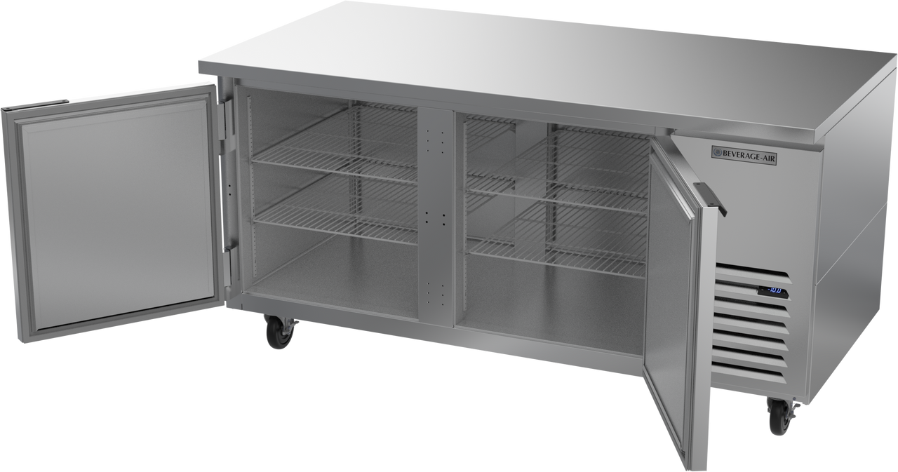 Beverage Air UCF67AHC | 67" Wide 2 Door Undercounter Freezer