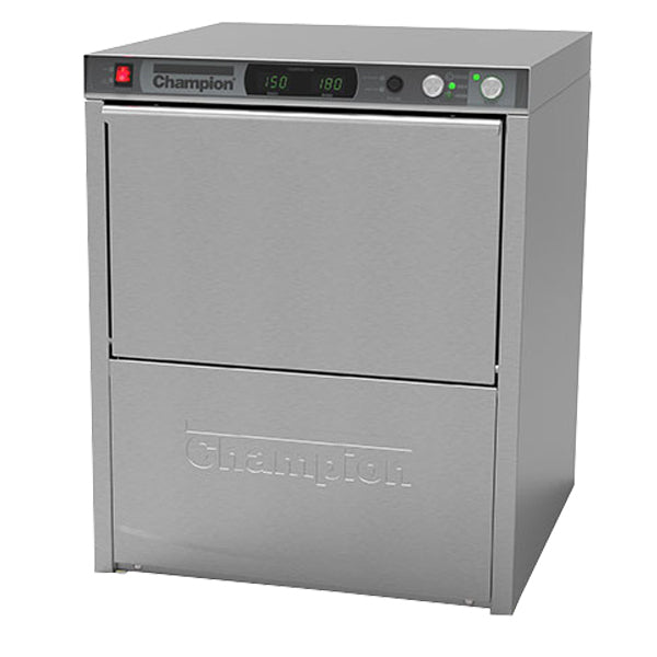 Champion UH-330 | 24" Wide High Temp Undercounter Dishwasher w/ Built-In Booster Heater & Heat Recovery