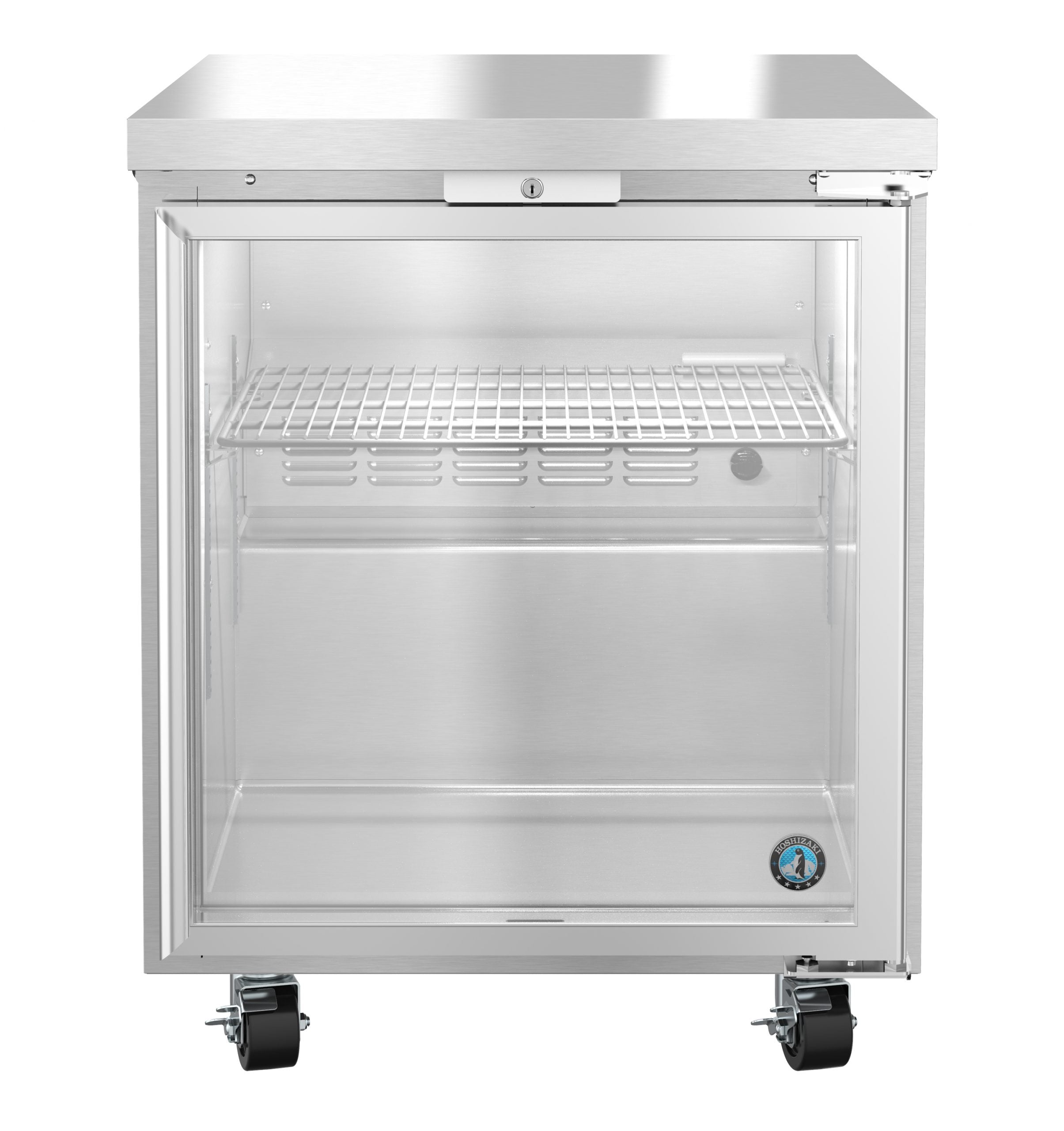 Hoshizaki UR27B-GLP01 | 27" Wide 1 Glass Door Undercounter Refrigerator