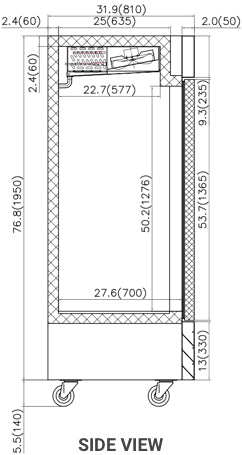 Valpro VP2FG-HC | 54" Wide 2 Glass Door Bottom Mount Reach-In Freezer