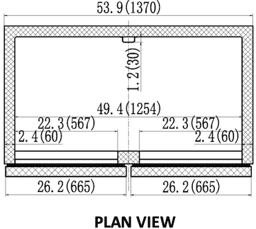 Valpro VP2R-HC | 54" Wide 2 Door Bottom Mount Reach-In Refrigerator