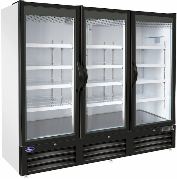 Valpro VP3R-72M | 81" Wide 3 Swing Door White Merchandiser Refrigerator