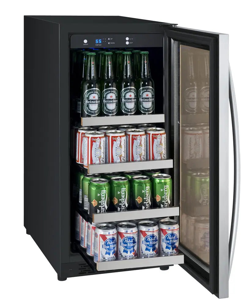 Allavino | 15" Wide Single Zone FlexCount II Tru-Vino 64 Can/28 Bottle Beverage Fridge