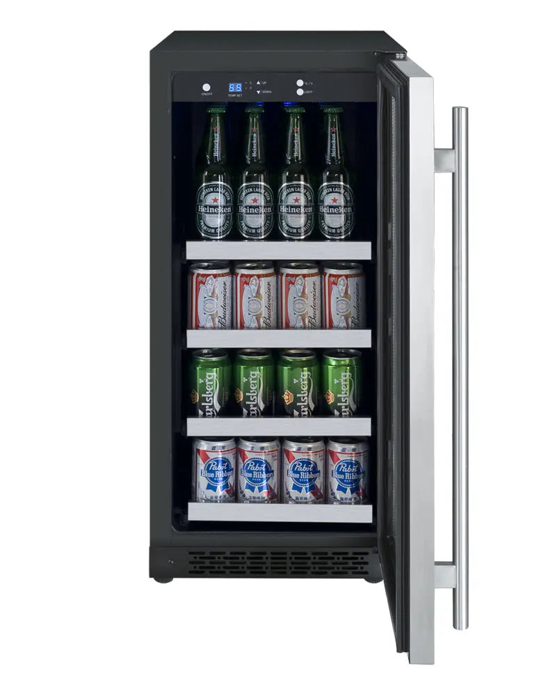 Allavino | 15" Wide Single Zone FlexCount II Tru-Vino 64 Can/28 Bottle Beverage Fridge