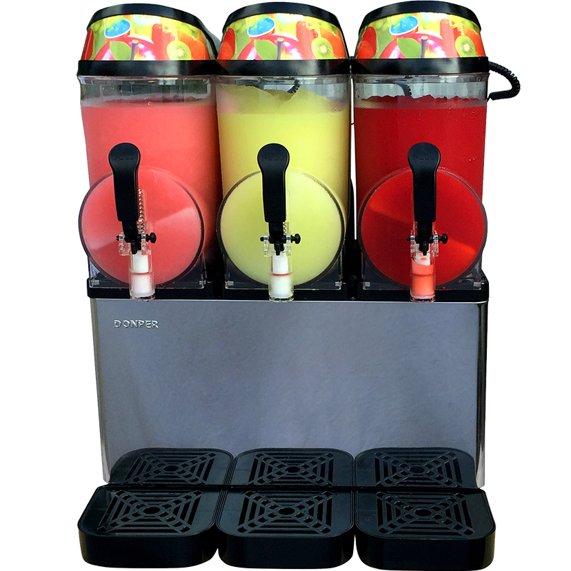 Donper XC336 | 21" Wide Triple 3.2 Gal Bowl Frozen Drink Dispenser