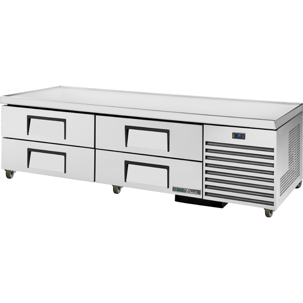 True TRCB-79-HC | 79" Wide 4 Drawer Chef Base Refrigerator
