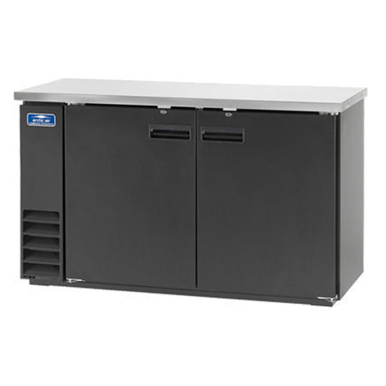 Arctic Air ABB60 | 61" Wide 2 Door Black Back Bar