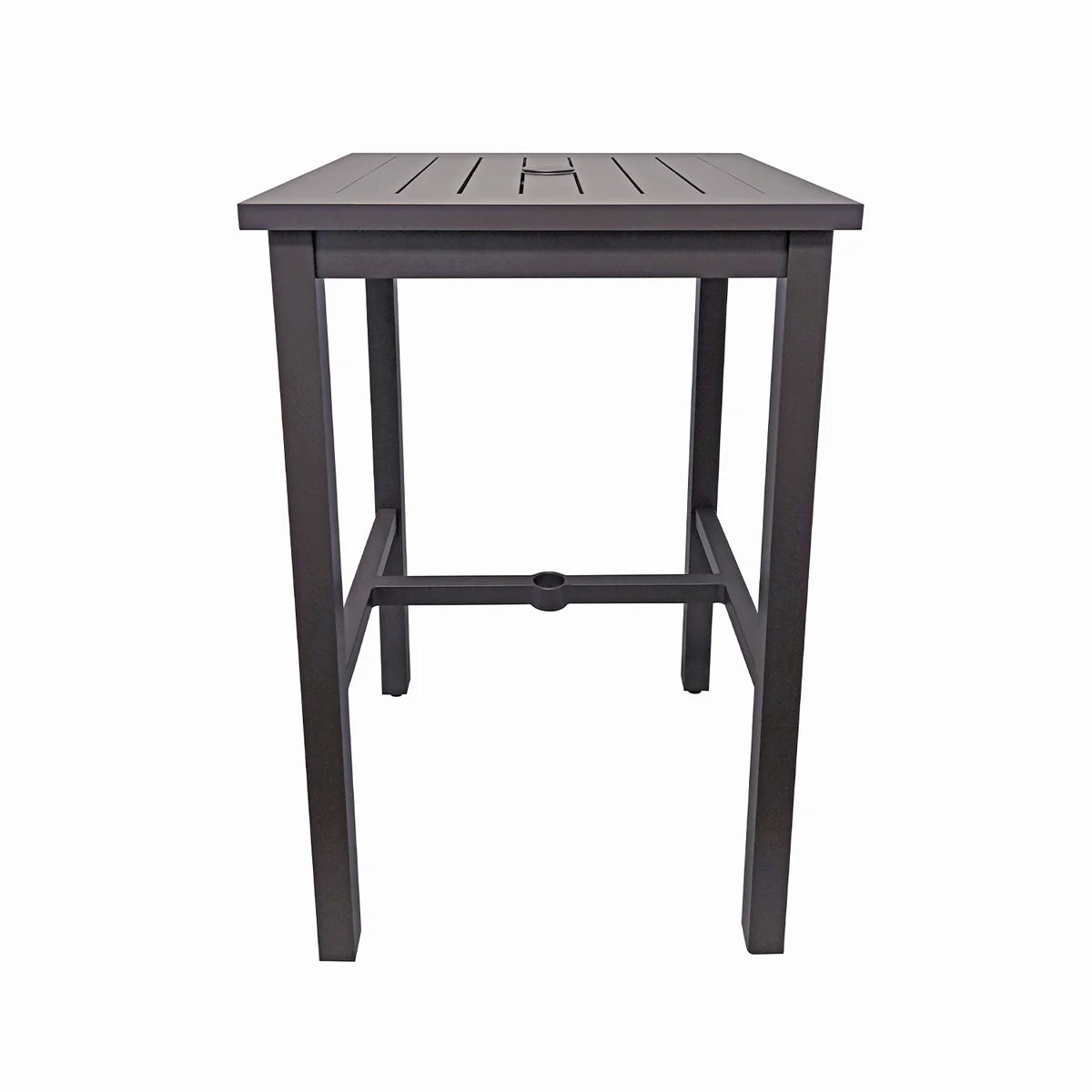 Grosfillex Sigma 28" Square Aluminum Bar Height Table