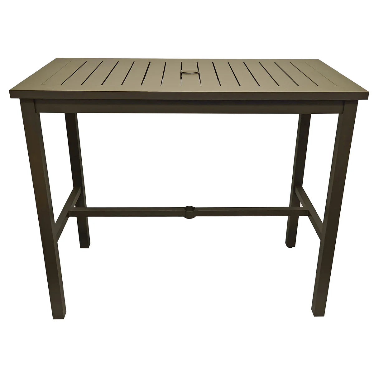 Grosfillex Sigma 51" X 28" Aluminum Bar Height Table