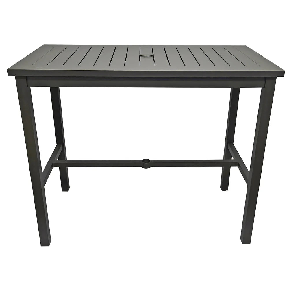 Grosfillex Sigma 51" X 28" Aluminum Bar Height Table