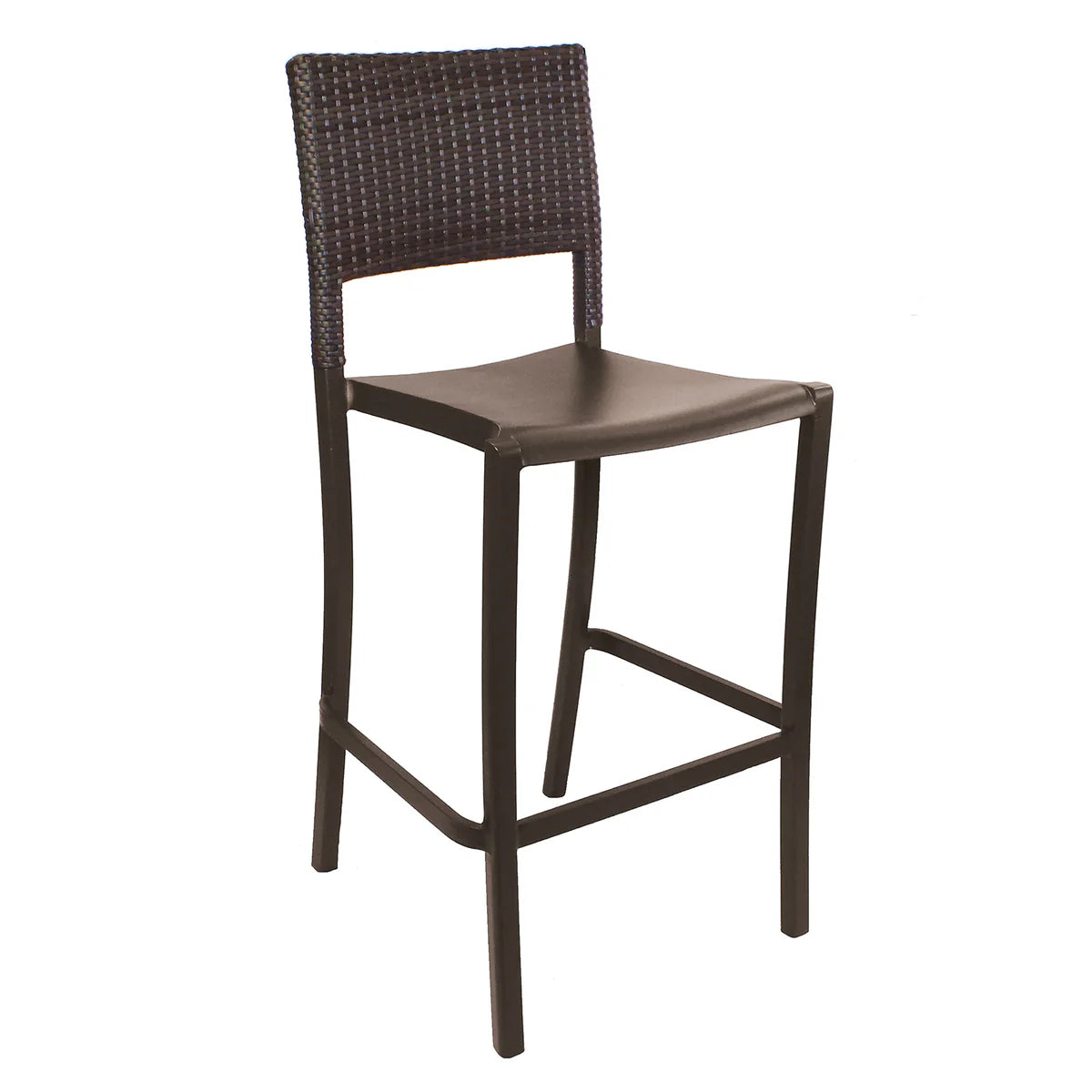 Grosfillex Java Wicker Armless Barstool