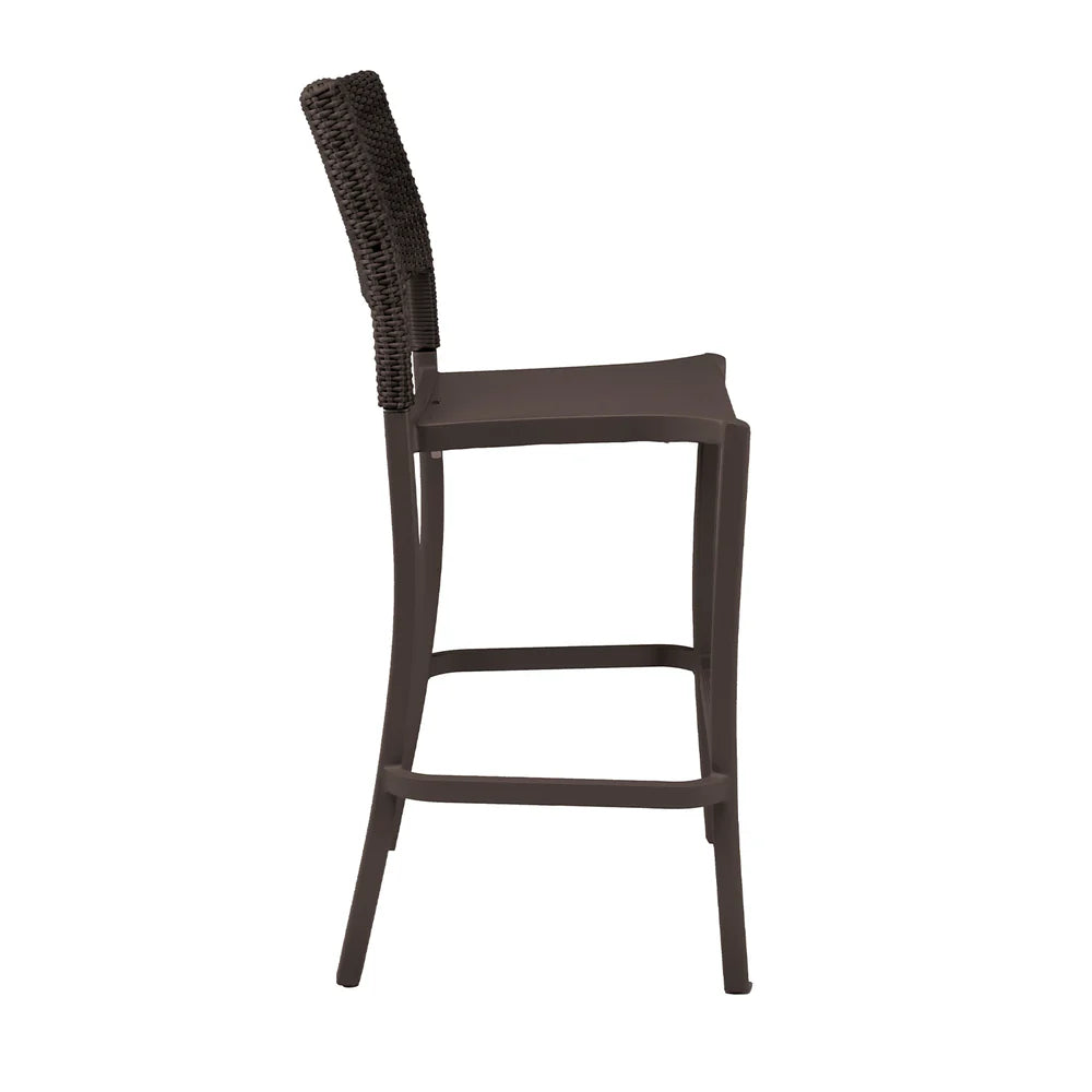 Grosfillex Java Wicker Armless Barstool