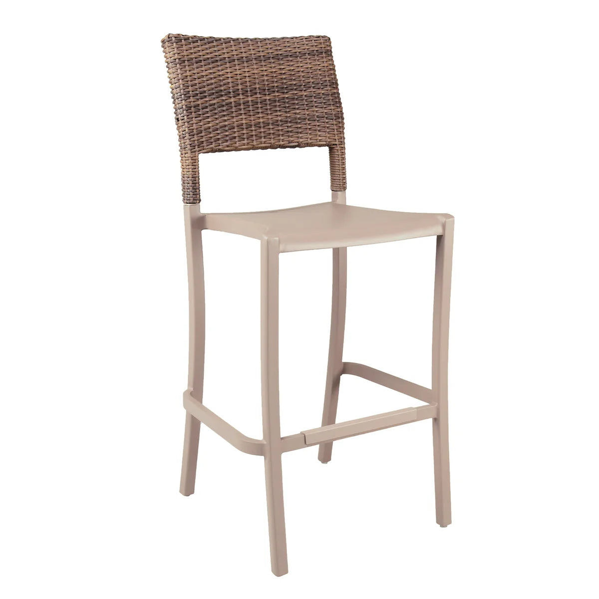 Grosfillex Java Wicker Armless Barstool