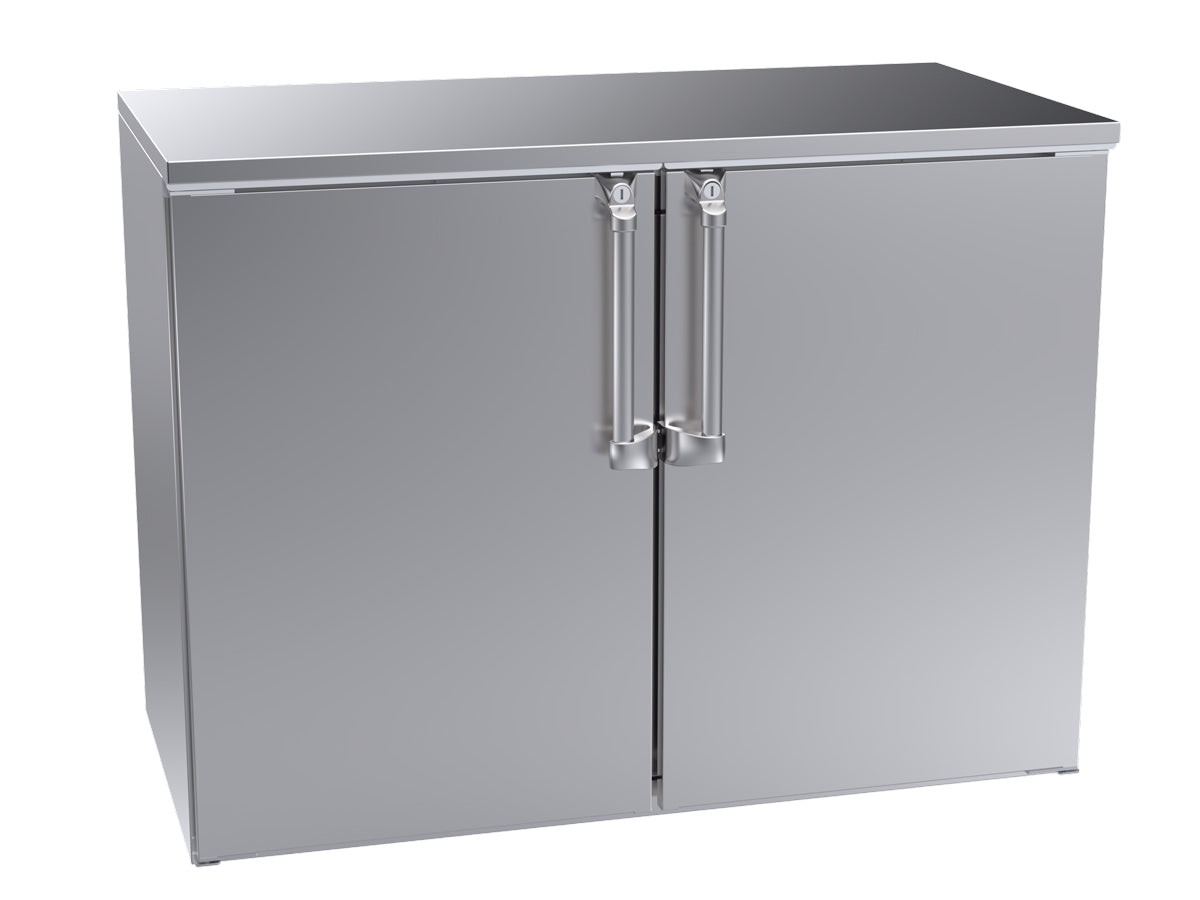 Krowne | 48" Wide 2 Door Remote Stainless Steel Reach-In Back Bar