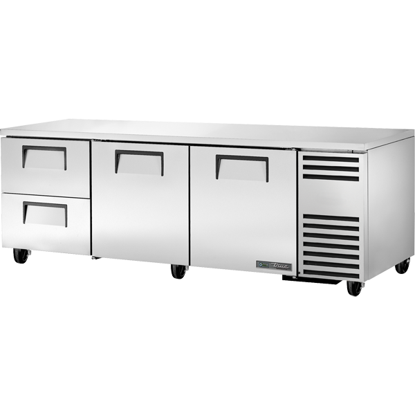 True TUC-93D-2-HC | 93" Wide 2 Drawer Undercounter Refrigerator