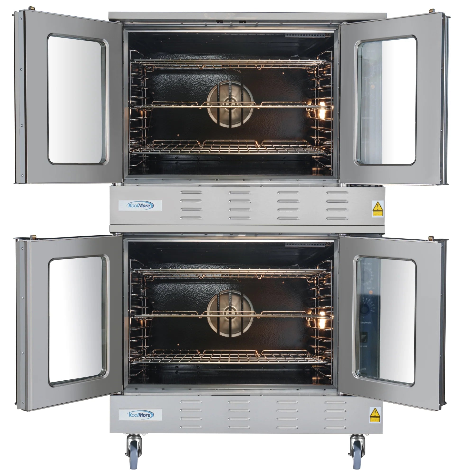 Koolmore 38" Wide Full Size Natural Gas Double Convection Oven