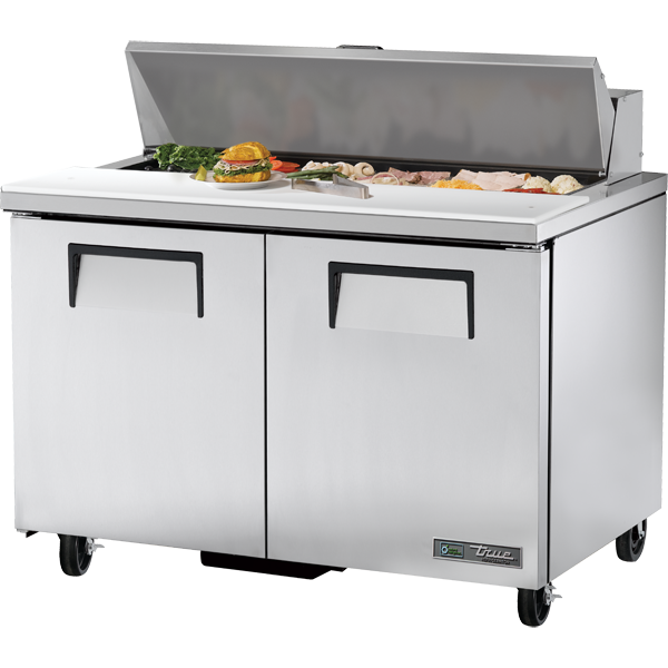 True | 48.38" Wide 2 Door Sandwich Prep Table