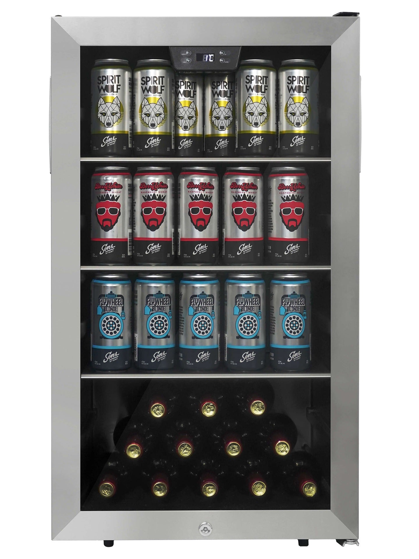 Danby DBC045L1SS | 18.9" Wide Stainless Steel 115 Can/12 Bottle Beverage Fridge