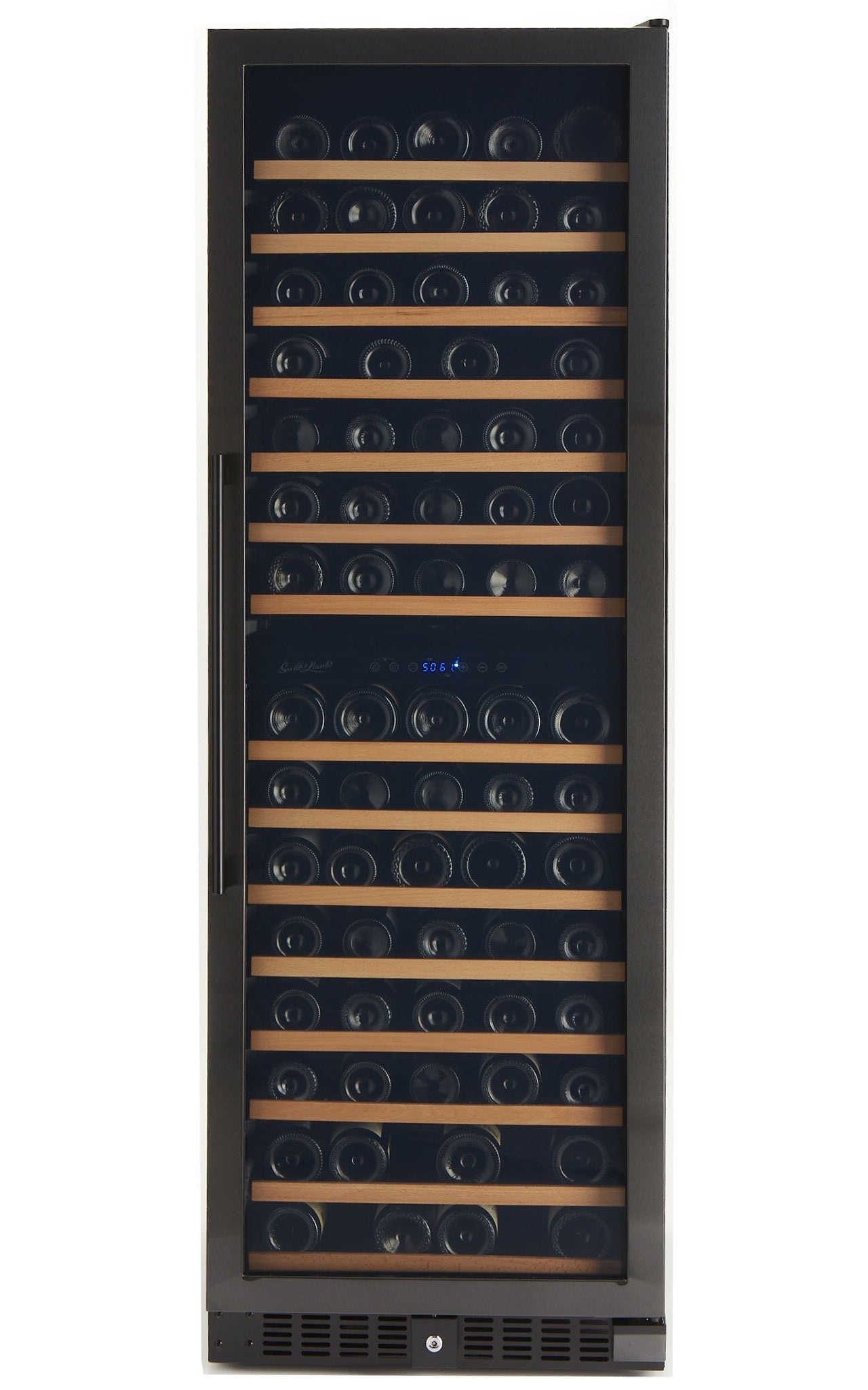 Smith&Hanks RE55004 | 24” Wide Dual Zone Black Stainless 166 Bottle Wine Fridge