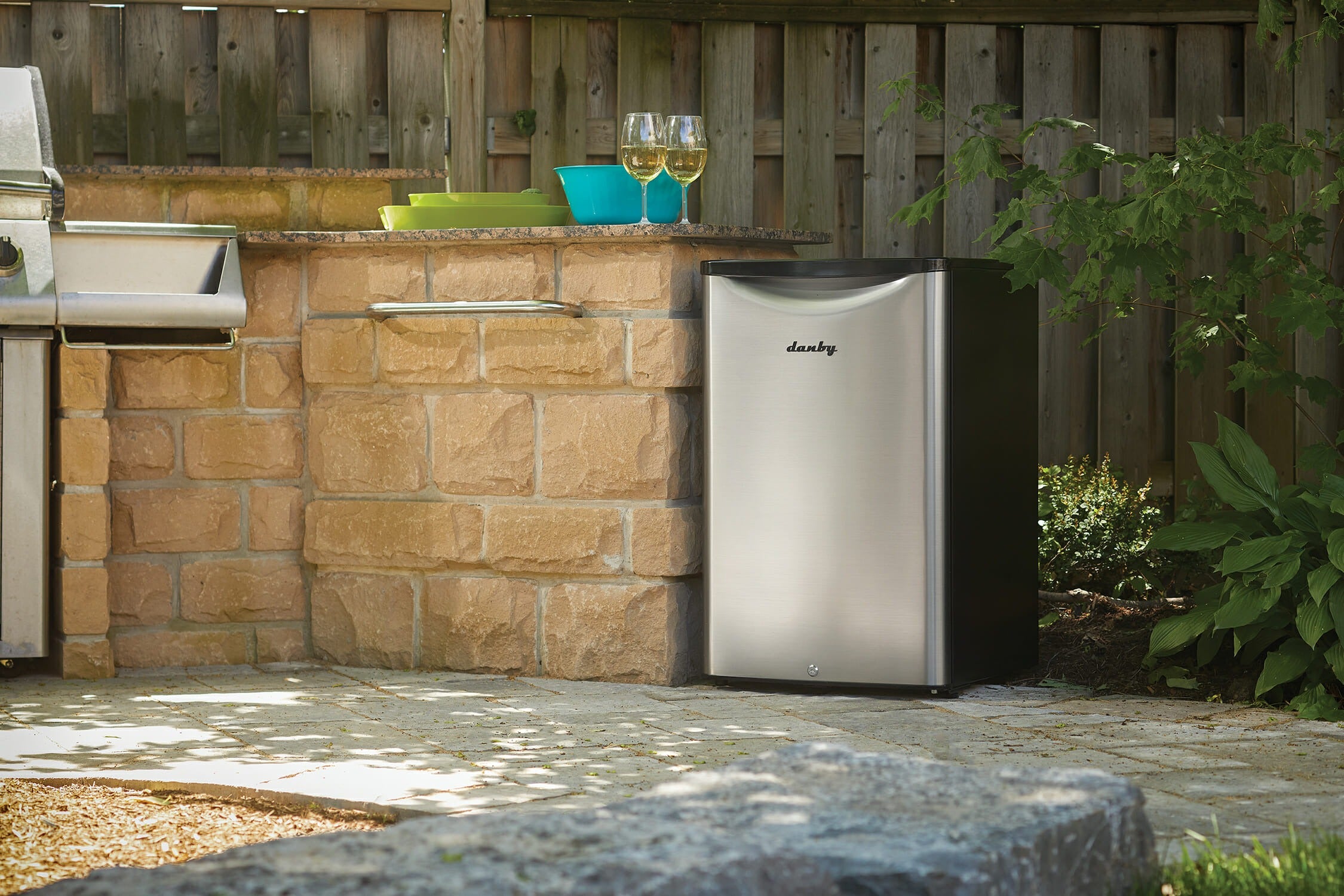 Danby DAR044A6BSLDBO | 20.75" Wide Outdoor Stainless Steel Refrigerator