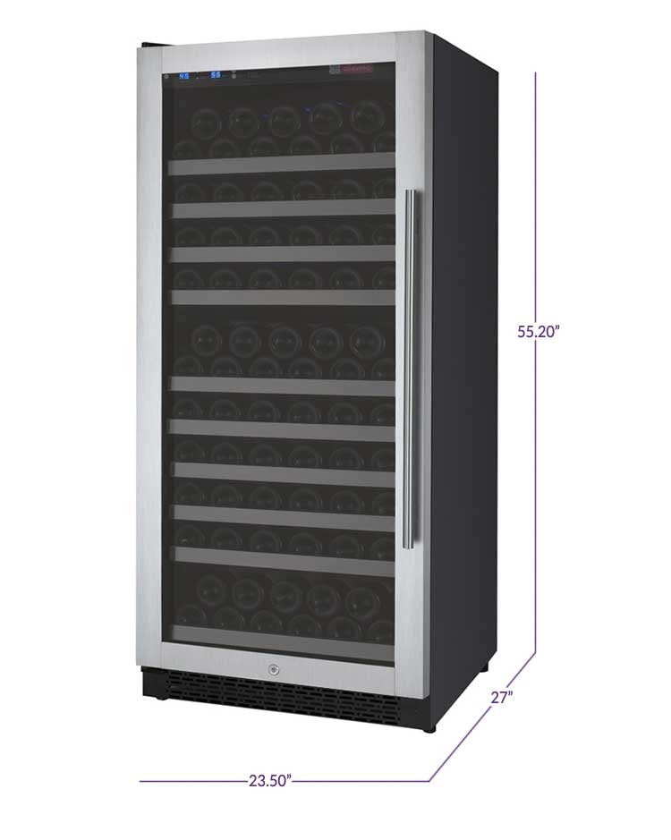 Allavino | 24" Wide Single Zone FlexCount ll Tru-Vino 128 Bottle Wine Fridge